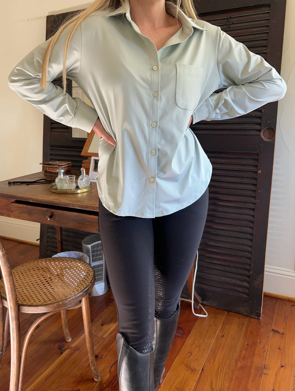 Al Sol Shirt- Spearmint