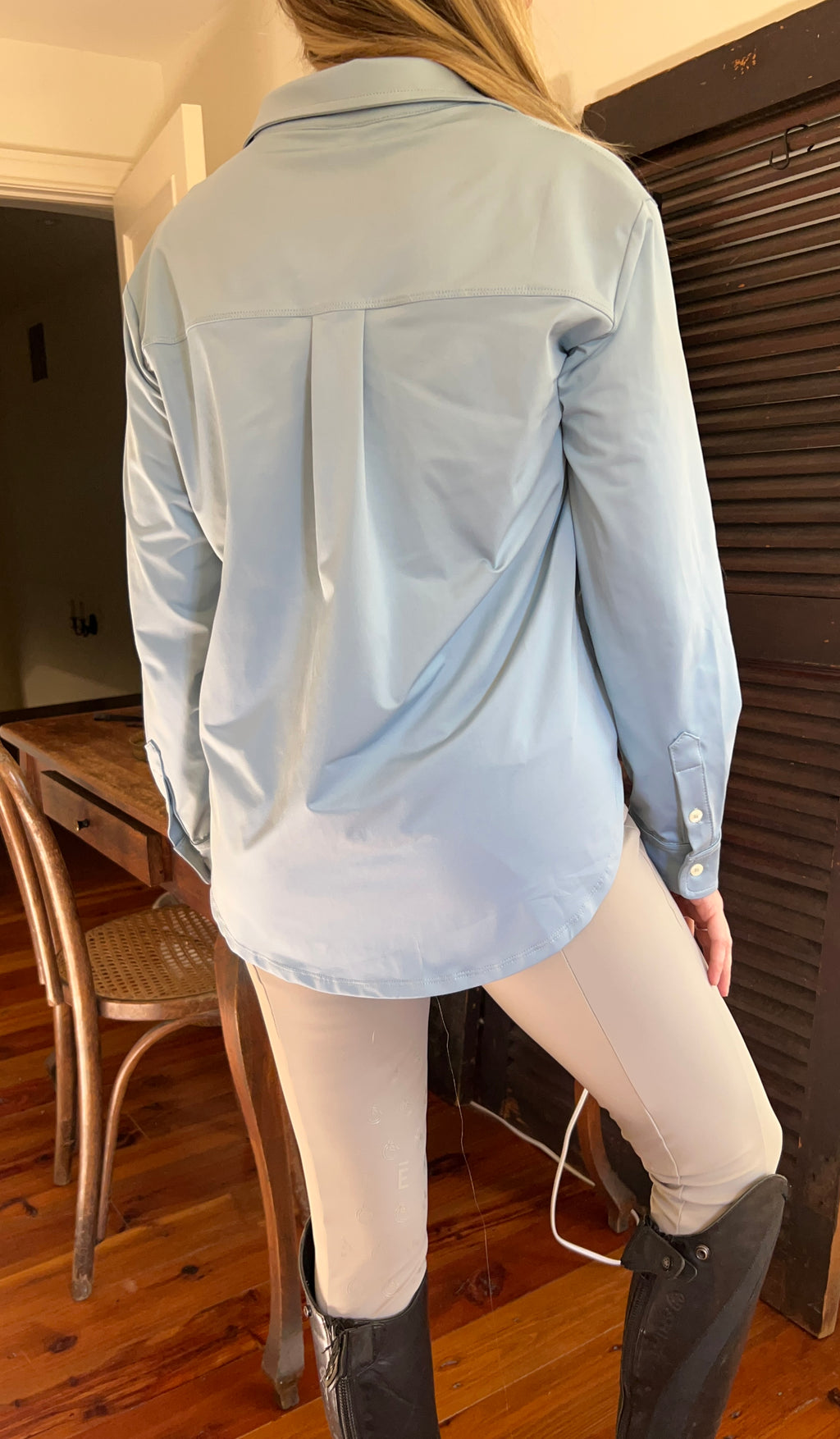 Al Sol Shirt- Faded Denim