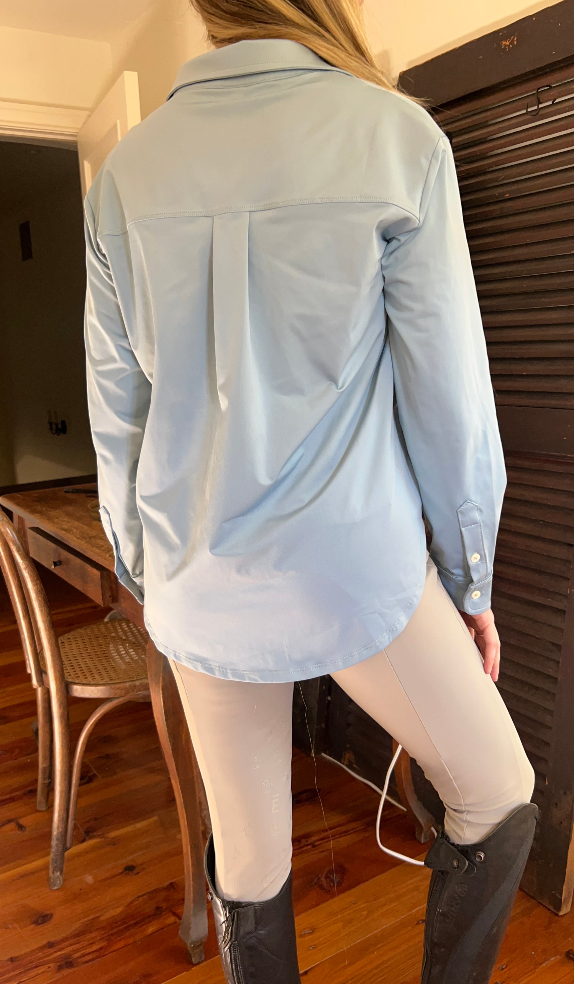 Al Sol Shirt- Faded Denim