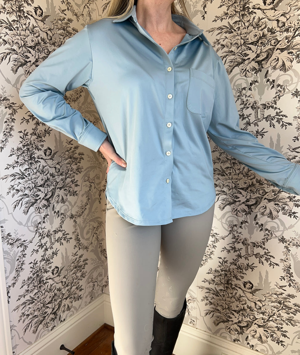 Al Sol Shirt- Faded Denim